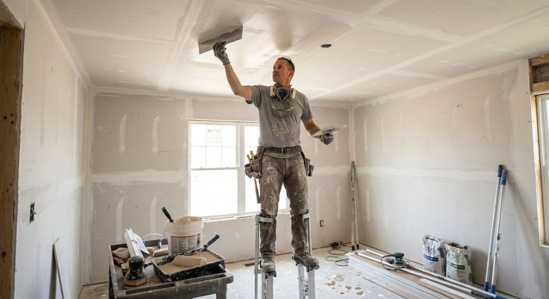Ceiling Drywall Replacement in Overland Park, KS