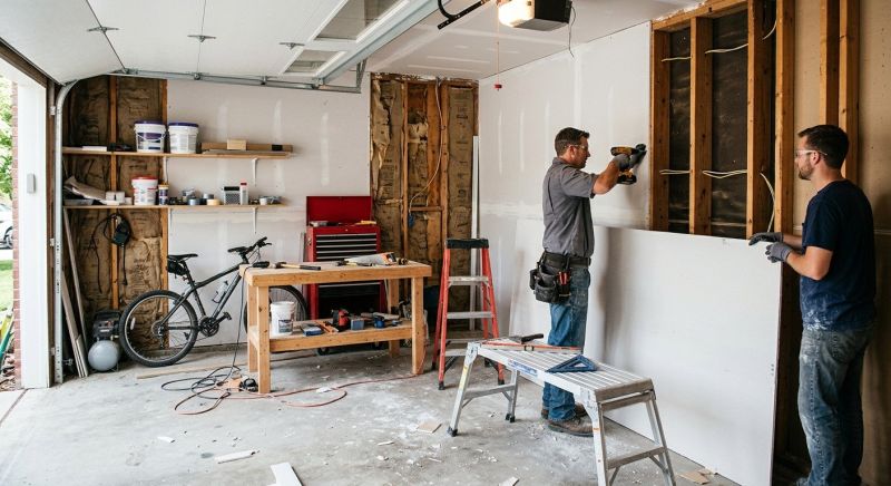 Garage Drywall Replacement in Littleton, CO