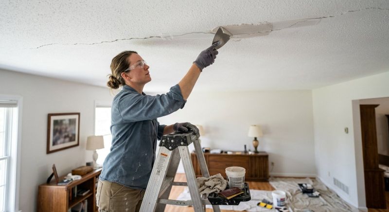 Ceiling Crack Repair Service